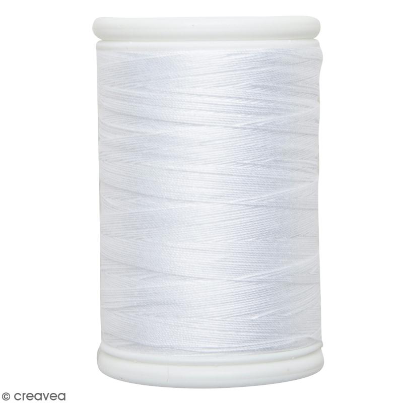 Fil à coudre en coton câblé DMC Nv. 50 - Blanc - 300 m - Fil couture -  Creavea