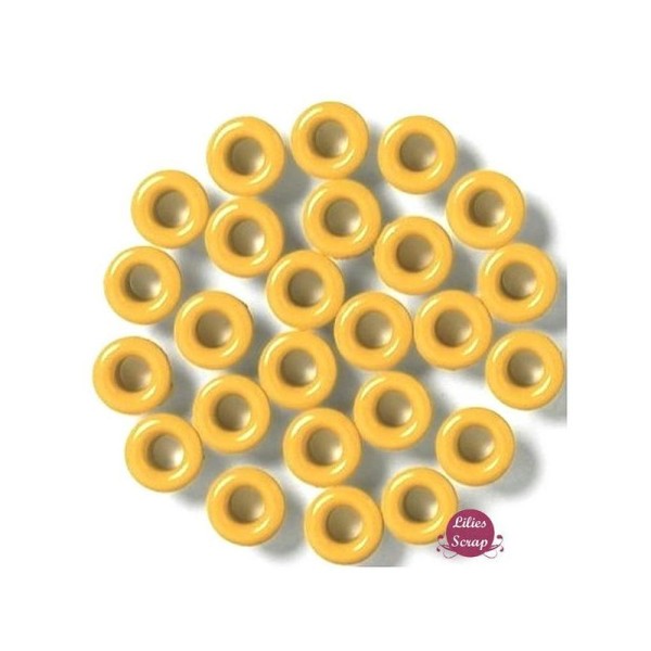 50 Oeillets ronds mangue 5 mm eyelets  scrapbooking - Photo n°1