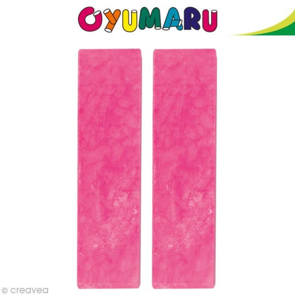 Pâte Oyumaru Rose x 2 bâtonnets - Photo n°1