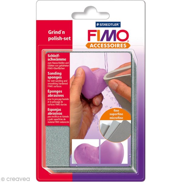 Eponge abrasive pour Fimo x3 - Photo n°1