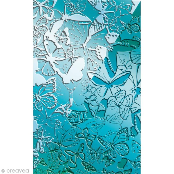 Plaque de texture Papillons 20,5 x 13,5 cm - Photo n°2