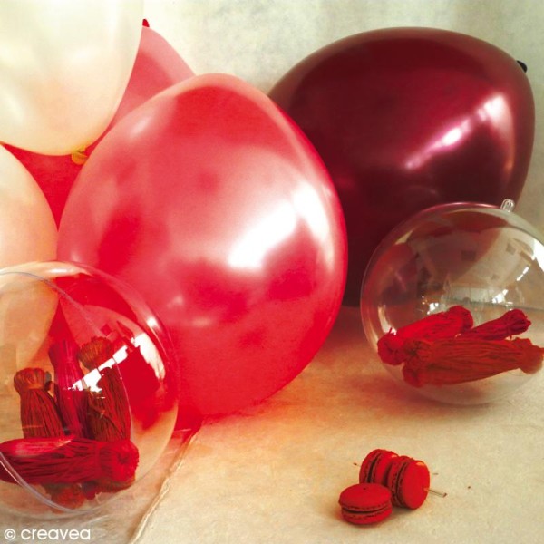 Ballon Rouge métal x 25 pour mariage - Photo n°2