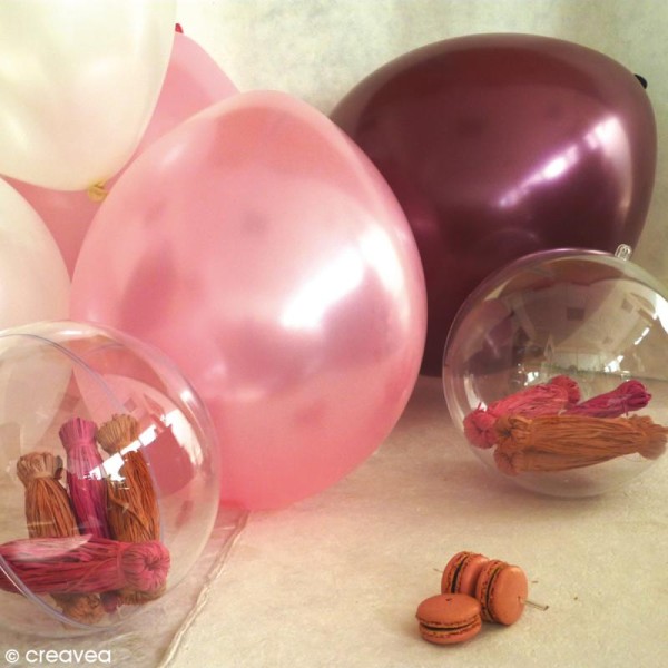 Ballon Bordeaux métal x 25 pour mariage - Photo n°2