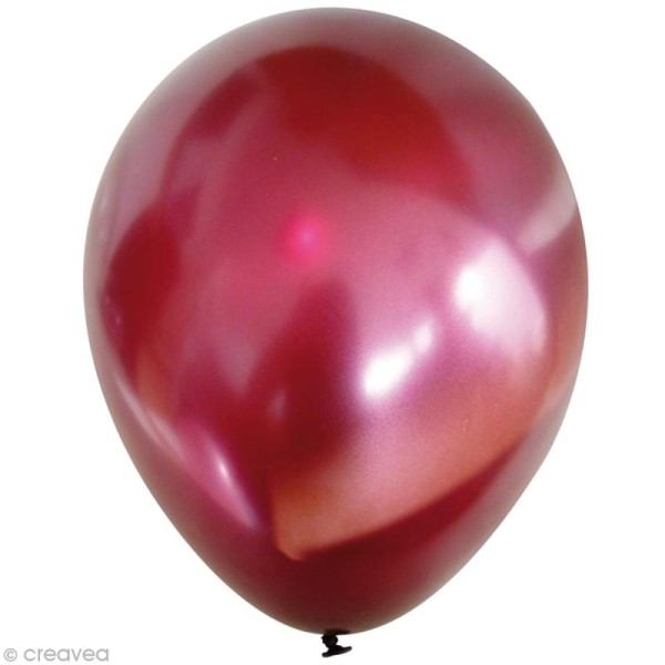 Ballon Bordeaux métal x 25 pour mariage - Photo n°1