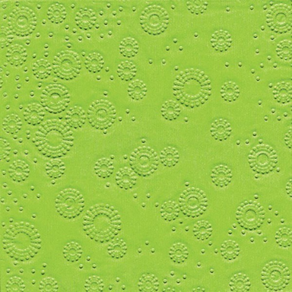 Serviette en papier Texture relief Vert pomme - Photo n°1