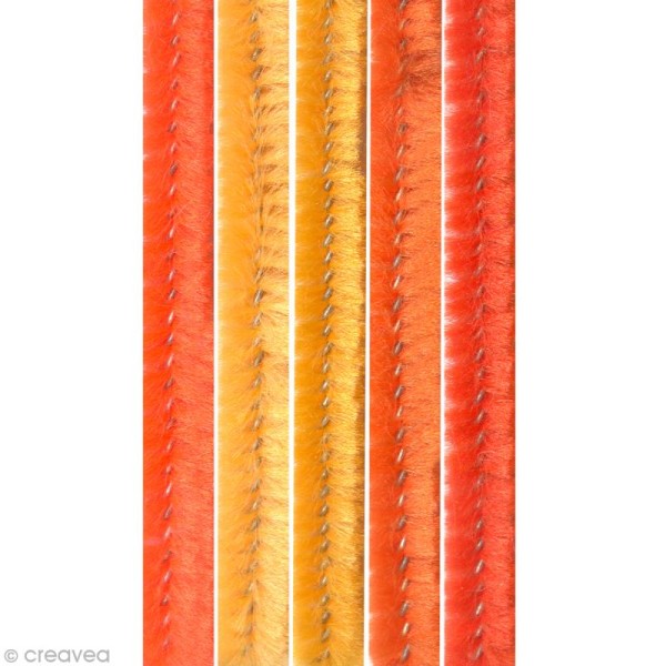 Assortiment de fil cure-pipe Orange 30 cm x 50 - Photo n°1