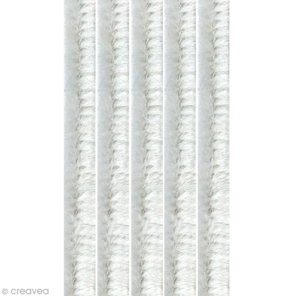 Assortiment de fil cure-pipe Blanc 30 cm x 50 - Photo n°1