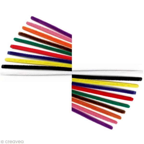 Assortiment de fil cure-pire Multicolore 30 cm x 50 - Photo n°1