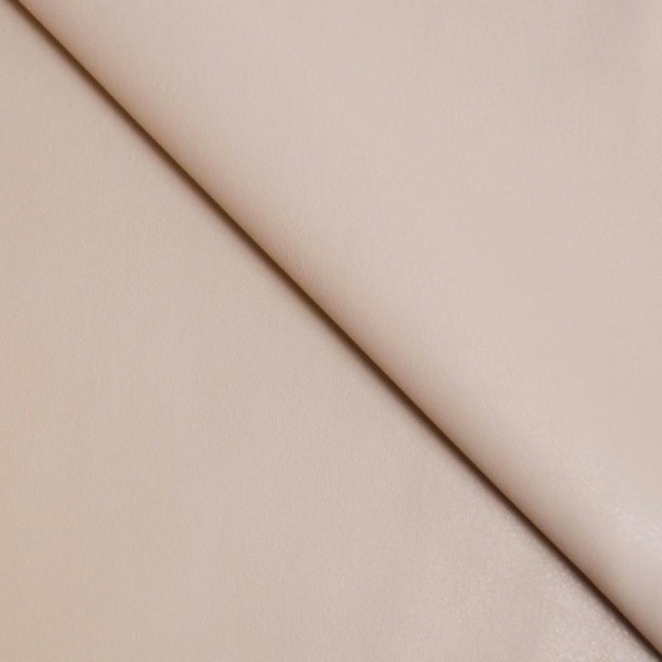Tissu simili cuir rose nude stretch / faux cuir rose nude (par multiples de 20cm) - Photo n°1