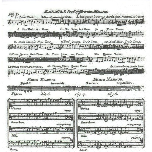 4 Serviettes en papier Musique Adagio Partition Format Cocktail - Photo n°1