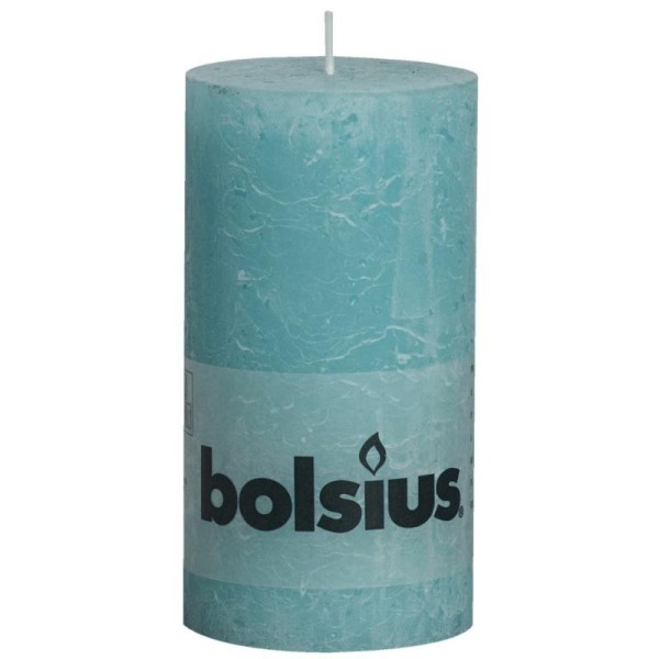 Bolsius Bougie pilier rustique 6 pcs 130 x 68 mm Bleu marine - Photo n°2