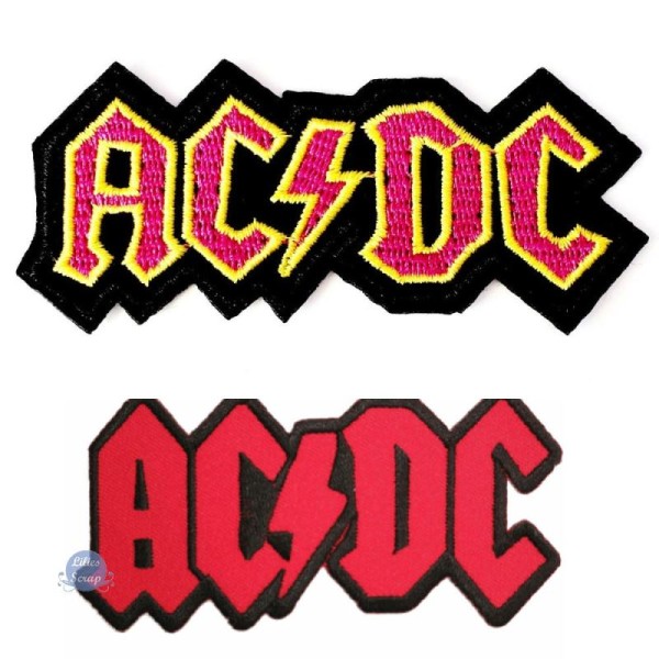 2 Ecussons brodé AC/DC patch thermocollant hard rock music - Photo n°1