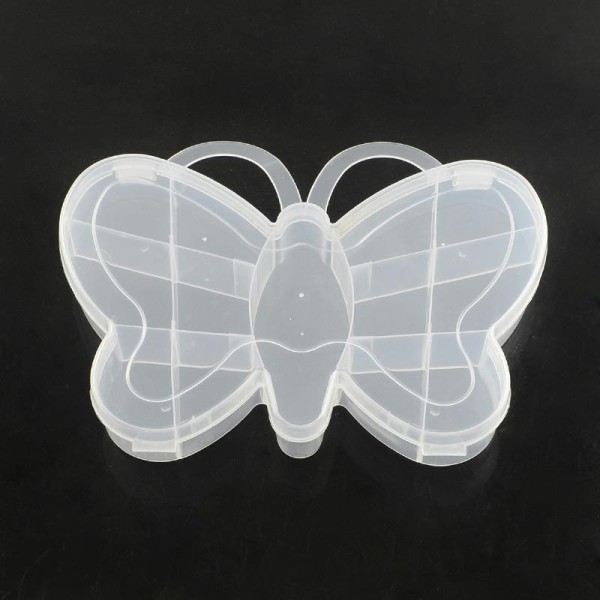 Boite vide plastique forme papillon 14*10cm - Photo n°1