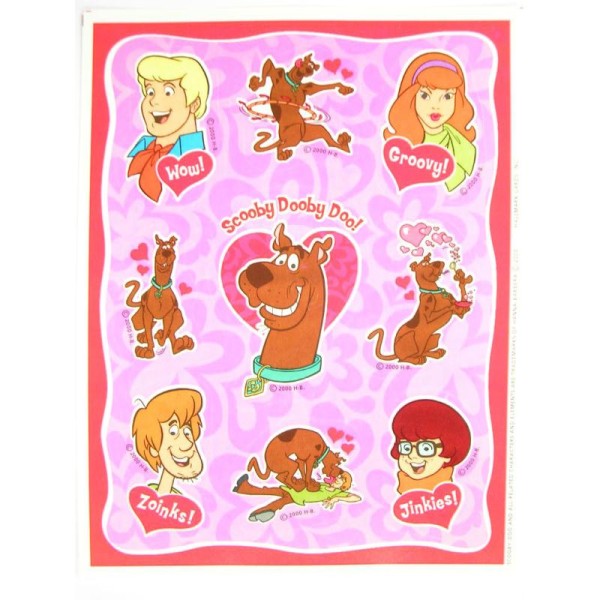 MINIS STICKERS SUR FEUILLE 11*15CM  : Scoobydoo (n°1) - Photo n°1
