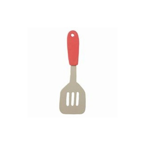 APPLIQUE EN BOIS COULEUR : spatule gris rouge 12*4cm - Photo n°1