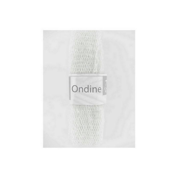 1 pelote laine pour foulard écharpe frou frou mohair Cheval Blanc ONDINE BLANC 011 - Photo n°1