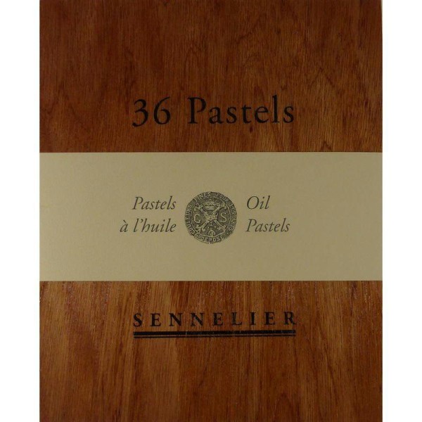 Coffret bois 36 Pastels à l'huile Sennelier - Photo n°1