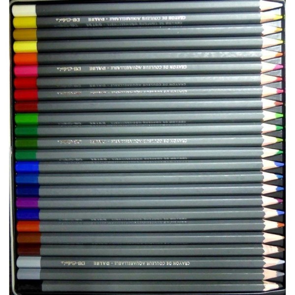 Boite de 24 crayons aquarelle DB Color's Dalbe - Photo n°4