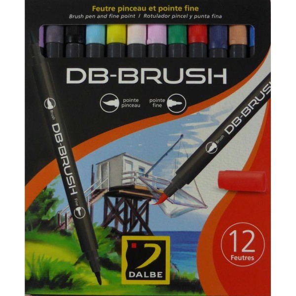 Set 12 feutres pinceau DB-Brush - Photo n°1