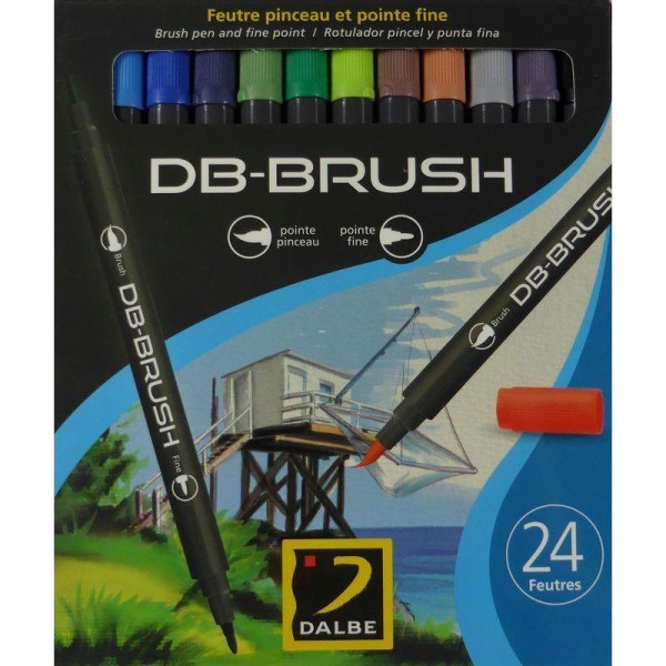 Set 24 feutres pinceau DB-Brush - Photo n°1