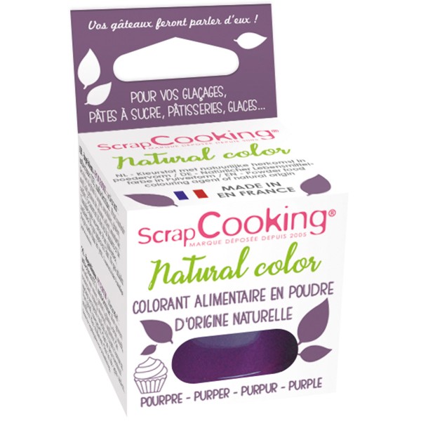 Colorant alimentaire naturel en poudre 7 g - Différentes couleurs