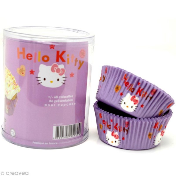 Caissettes cupcakes en papier Hello Kitty x 68 environ - Photo n°1