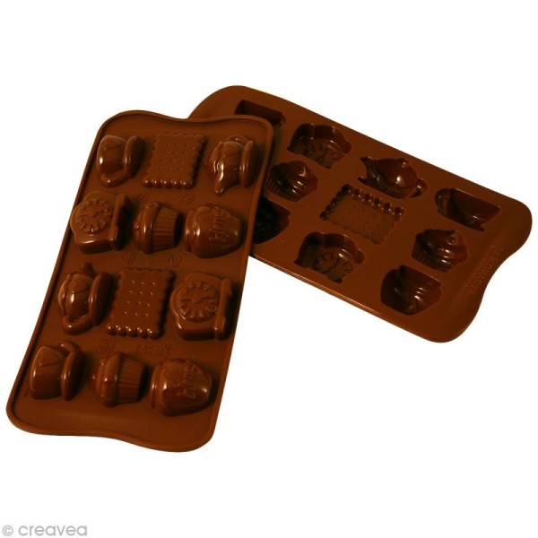 5 moules en silicone oursons guimauve-chocolat - La Poste