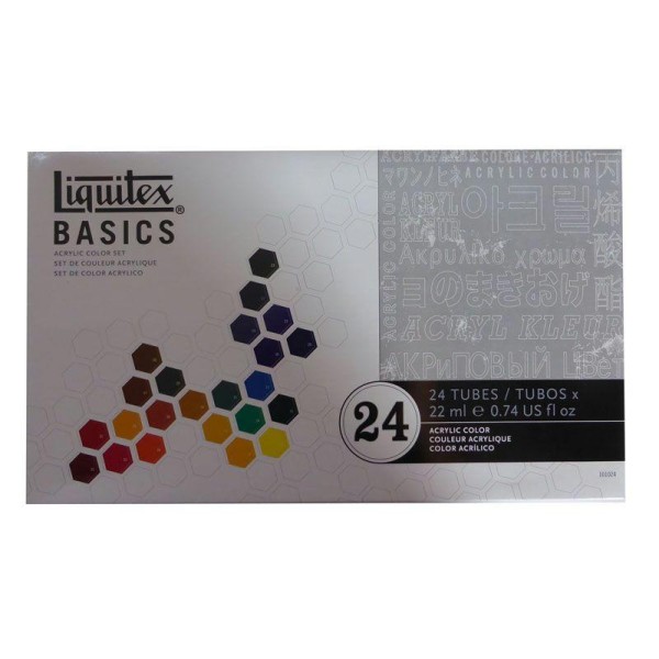 Acrylique Liquitex Basics - Set 24 x 22ml - Photo n°2