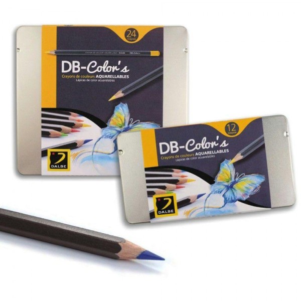 Boite de 12 crayons aquarelle DB Color's Dalbe - Photo n°2