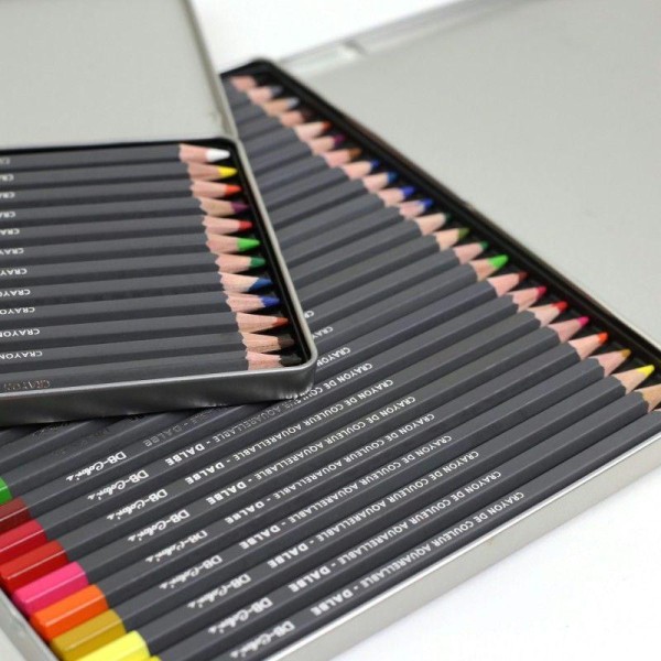 Boite de 12 crayons aquarelle DB Color's Dalbe - Photo n°3