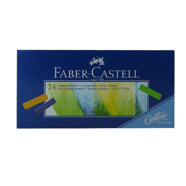 Boîte 24 1/2 pastels tendres Faber-Castell - Photo n°1