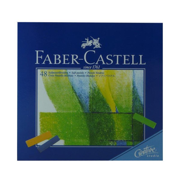Boîte 48 1/2 pastels tendres Faber-Castell - Photo n°1