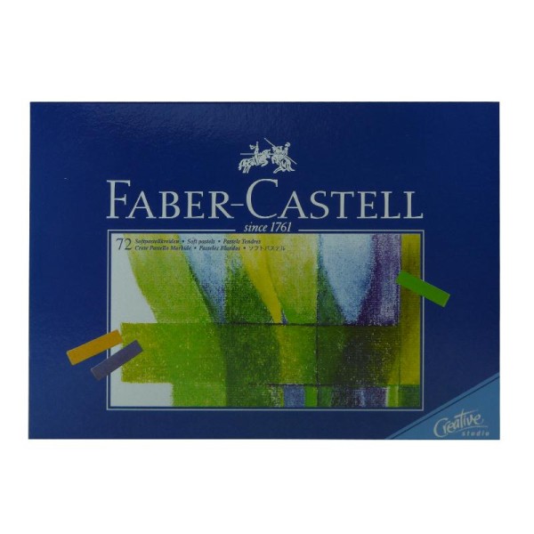 Boîte 72 1/2 pastels tendres Faber-Castell - Photo n°1