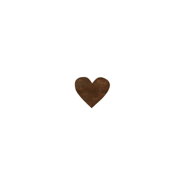 Confettis coeur non tissés (x100) chocolat - Photo n°1