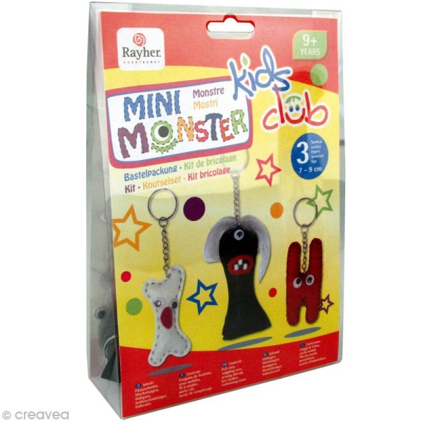 Kit feutrine pour enfant - Mini monstre - Photo n°1