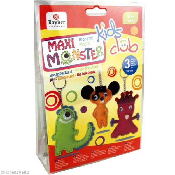 Kit feutrine pour enfant - Maxi monstre - Photo n°1