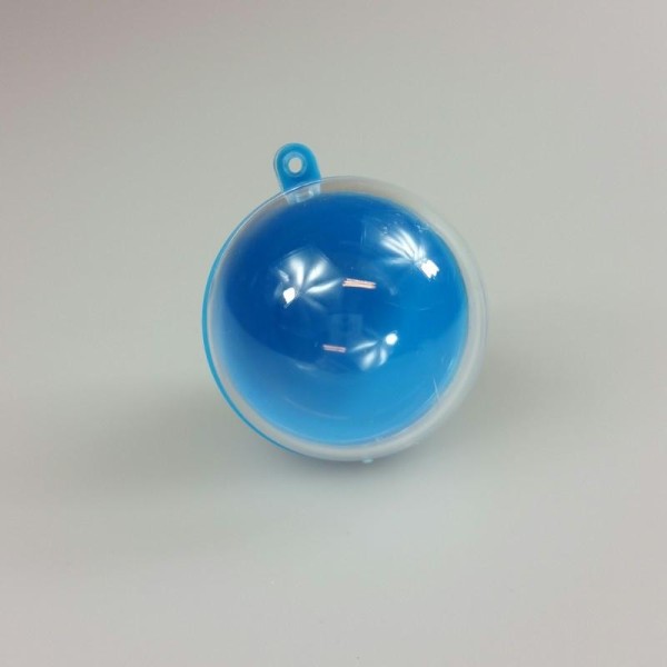 Boule transparente de couleur turquoise - Photo n°1