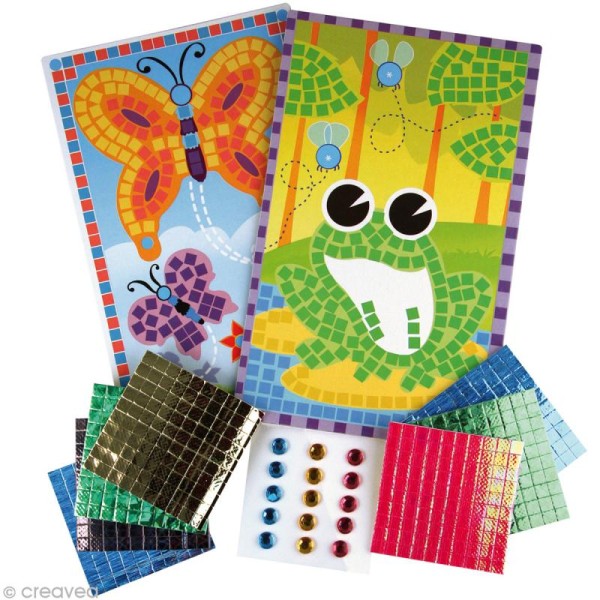 Kit mosaïque pour enfant Nature - Jeux créatifs de 2 à 5 ans - Creavea