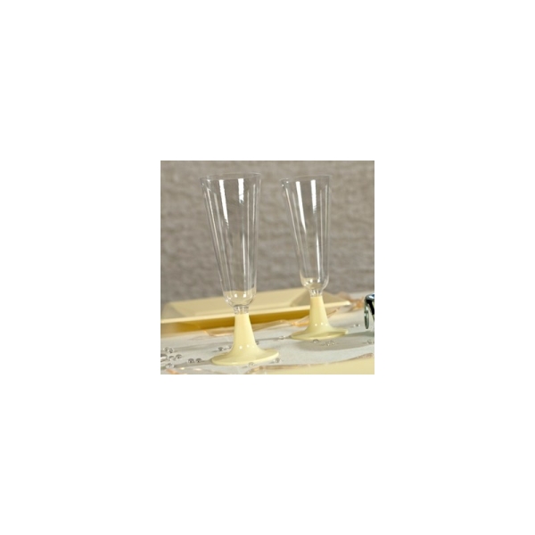 Flutes à champagne ivoire (x8) - Photo n°2
