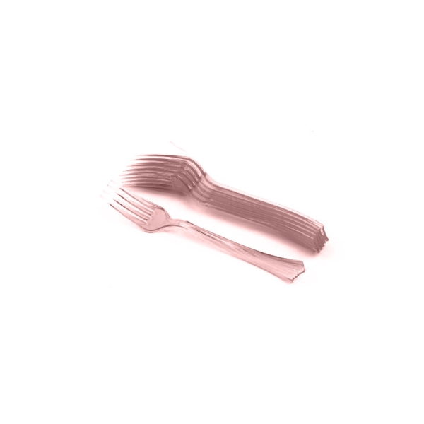 Fourchettes en plastique (x12) chocolat - Photo n°1