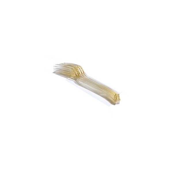 Fourchettes en plastique (x12) ivoire - Photo n°1