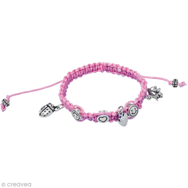 Kit bracelet d'amitié Rockstars - rose - Photo n°2