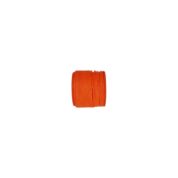 Ruban corde laitonné de couleur orange - Photo n°1