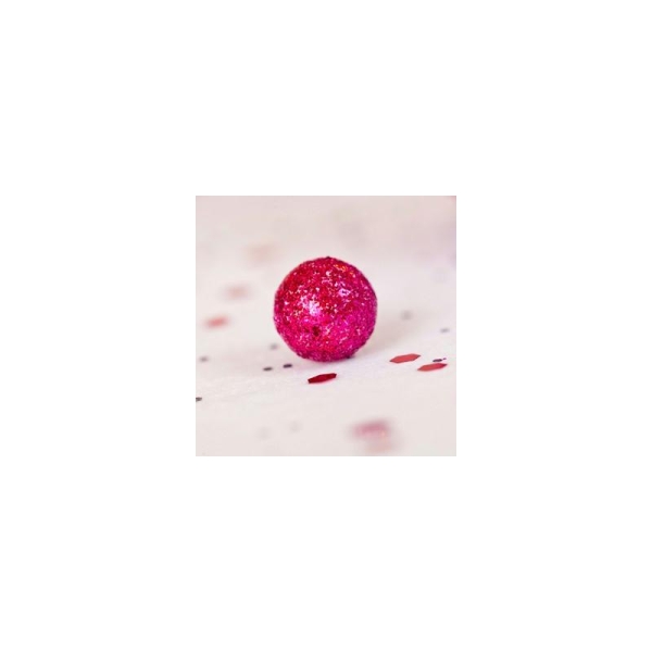 Mini boules festives (x50) fuchsia - Photo n°1