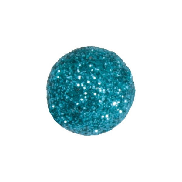 Mini boules festives x50 turquoise - Photo n°1