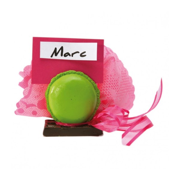 Macaron marque place vert anis - Photo n°1