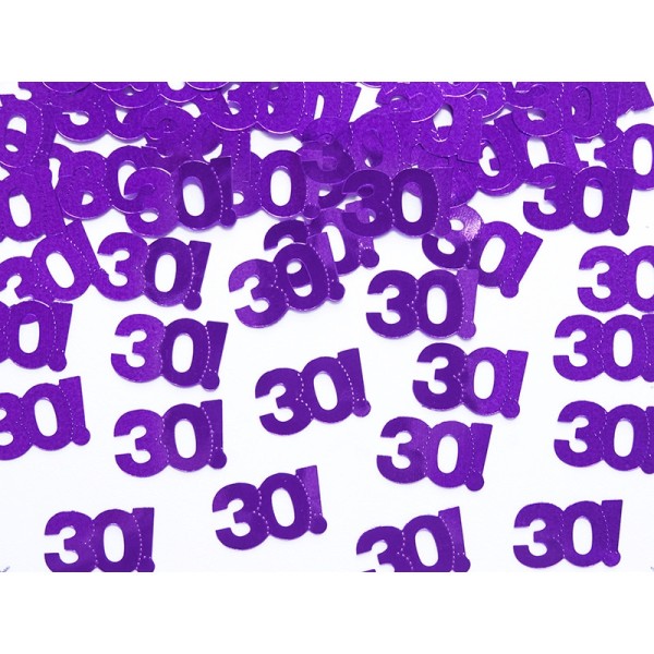Confettis de table violets 30 ans - Photo n°1