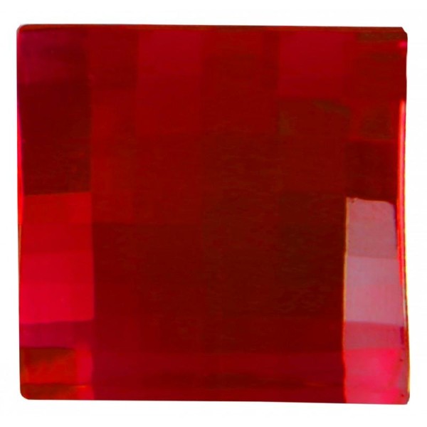 Grands diamants carrés à parsemer (x6) rouge - Photo n°1
