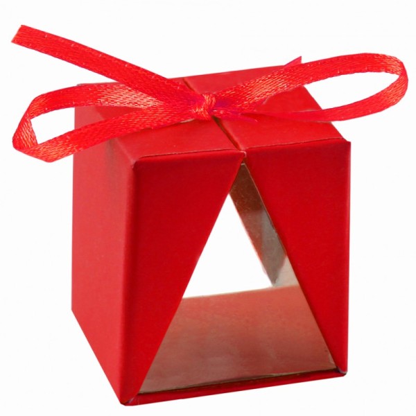 Boîtes cadeau (x4) rouge - Photo n°1