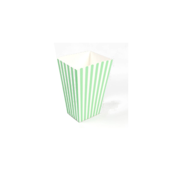 Boites à pop corn (x10) vert pastel - Photo n°1